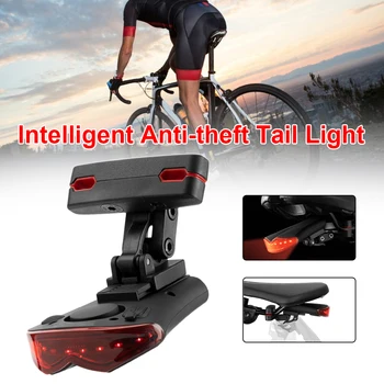 Bicykel Zadné Svetlo, Zadné Svetlo Anti Theft Požičovňa Alarm Zadné Svetlo S Diaľkovým Nabíjateľná Nepremokavé Cyklistické Osvetlenie, Lampy, Jazda Na Bicykli