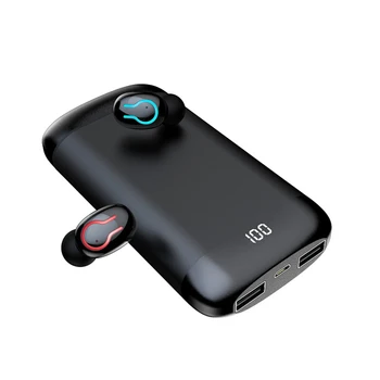 Q66 Vodotesný Digitálny Displej Bluetooth Headset HD Zníženie Hluku HIFI Zvuk Športové Headset Jeden Bluetooth Headset