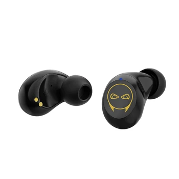 Čierna + Biela ABS + Pletená Čistý Prenosné Audio Pravda Bezdrôtové Slúchadlá ONIKUMA T12 Bluetooth 5.0 Headset s Nabíjanie Prípade