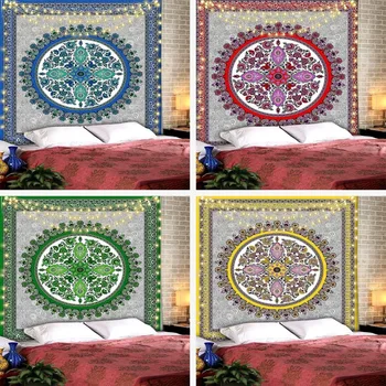 Mandala gobelín dekorácie tkaniny, závesné maľovanie Vzor na pozadí handričku, na stene visí