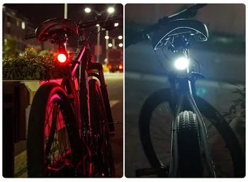 LED Bicykel Zadné Svetlo Vodotesné Svetlo na Bicykel, USB Nabíjanie Batoh Prilbu Lampa Bezpečnostné Upozornenie Cyklistické Svietidlá Cyklistické Doplnky