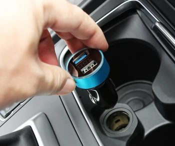 3.1 LED Displej Duálny USB Nabíjačka do Auta Pre Audi A3 A4 A5 A6 Škoda Octavia Renault Megane Ford Focus Fiesta