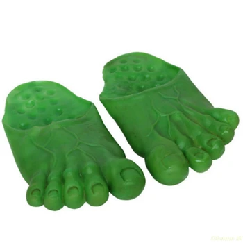 In Helloween Papuče Ghost Topánky Prst Listov Bytov Strany Zábavné Sandále Strašidelné Zelený Vianočný Kostým, Šaty Príslušenstvo Unisex