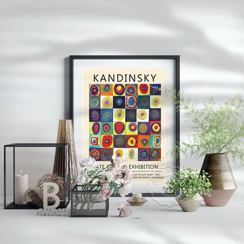 Nordic Wassily Kandinsky Plagát Rainbow Bod Umenie Výtlačkov Moderné Abstraktné Maliarske Plátno Ročníka Art Domov Detská Izba Decor Darček