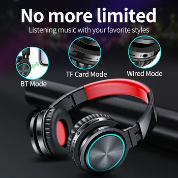 Bezdrôtová Bluetooth Slúchadlá Ľahká Gaming Headset 3D Surround Stereo Bluetooth Bezdrôtové Slúchadlá S Mikrofónom pre Notebook, PC, TV
