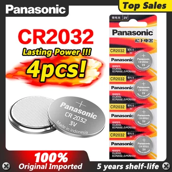 PANASONIC 4pc pôvodné cr2032 DL2032 ECR2032 5004LC KCR2032 BR2032 gombíková batéria 3v mince hračka auto mince batérie