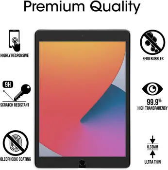 Pre Apple iPad 7. - 8. Gen 2019 2020 10.2 palcov Pre iPad vzduchu 3 Pre iPad Pro10.5 palcový Tablet Tvrdeného Skla Screen Protector