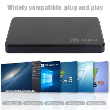 GUDGA 2.5 SSD Prípade SATA Na USB3.0/2.0 Pevného disku 3 tb Mobile Box Hdd Enclosure Externý Pevný Disk, 480M/5Gbps Pre Notebook Ploche
