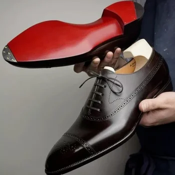 Najnovšie Mužov Topánky Vysokej Qualtiy Pu Kožené Šaty, Topánky Muž Britský Štýl Klasické Bežné Prízvukom Topánky Zapatos De Hombre 5KE193