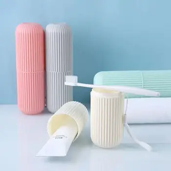 Vonkajšie cestovná zubná kefka umývanie pohár tvorivé prenosné kefka box s vekom zubná pasta skladovanie vedro kefka pohár