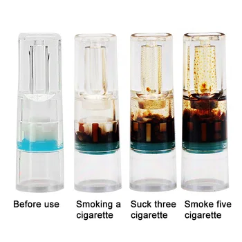 100ks Jednorazové Tabak Cigaretový Filter Fajčenie Znížiť Dechtu Filtrácie Čistenie Držiaka Kontajner Fajčenie Príslušenstvo S7