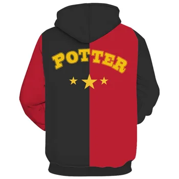 2021 Potter Cosplay Kostým s Kapucňou, 3D Tlač Kostým Bunda s Kapucňou, Pulóver Mikina Halloween Topy Jersey