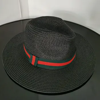 Slama fedoras lady letné klobúky vantage spp panamský klobúk kolo top slamy spp žien klobúk strapec klobúk veľkoobchod