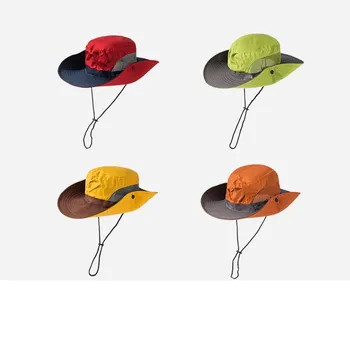 2021New Vonkajšie mužov klobúky Rybárske spp farbou Široký Okraj Anti-UV pláž, slnko čiapky ženy Vedierko hat Leto, Jeseň, Turistiku, camping