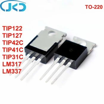 Nový a Originál-220 TIP122 TIP127 TIP42C TIP41C TIP31C LM317 LM337 Regulátor Napätia Tranzistora Na Sklade
