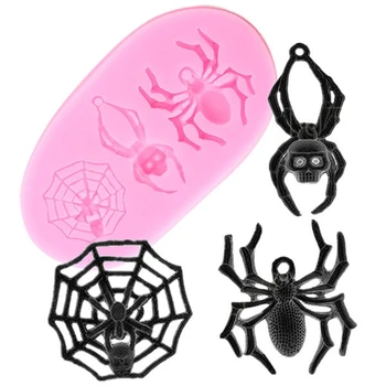 R2LE Spider Epoxidové Živice Formy Keychain Prívesok Silikónové Formy DIY Remesiel Šperky Plesní