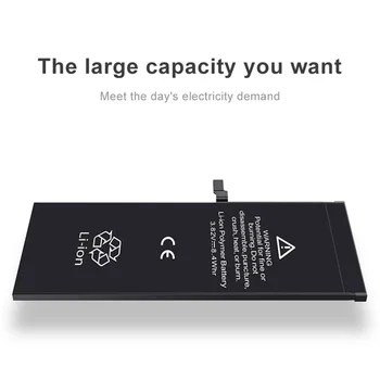 Nové AAAAA zero-cyklus kvalitné batérie pre iPhone 6 6 5 5 7Plus 8Plus SE XR 6Plus batériu mobilného telefónu nástroj nálepky