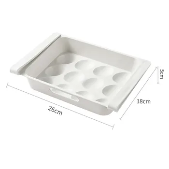 Užitočné Chladničke Vajcia Úložný Box 12 Vajec Držiak na Uskladnenie Potravín Kontajner Prípade Elegantné a úspora priestoru Čisté a hygienické#w