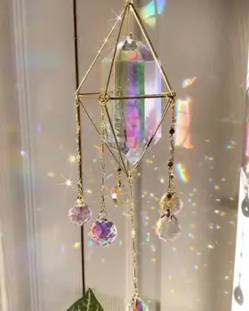 Crystal Suncatcher Luna Čarodejnice Plakať Čarodejnice Instagram Anjel Aual Crystal Slnko Chytá Cievky Domova Dúhy Boho Miestnosti Dekorácie