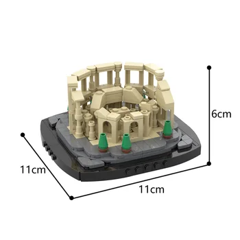 MOC Mini Set 10276 V Colosseu Model Streetview Stavebné kamene, Tehly DIY Montáž Vzdelávacie Hračky Pre Deti Darček 265pcs