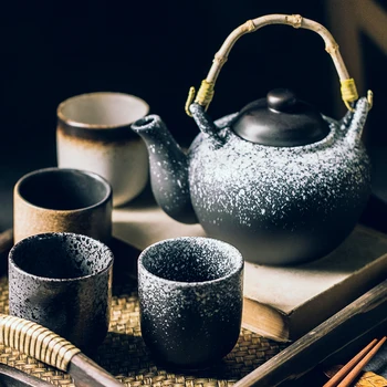 150 ml 200 ml Japonský Štýl Teacup Šťavy Kávové Hrnčeky Sklenené Vody Pohár Kameniny Keramické Ručne Maľované Kungfu Kuchyne Drinkware