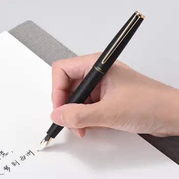 Hongdian A1 plniace pero high-end ručne leštené 14K zlata nib študent kaligrafie office business dva-farba darček perá s box