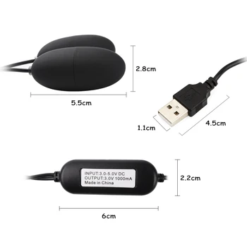 OLO USB Dual Vibrátor 12 Frekvencia Žena Bullet Vibračné Vajíčko Stimulátor Klitorisu Sexuálne Hračky pre Ženy, Dospelých Produkt