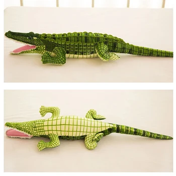 100 cm Plyšové zvieratko v Reálnom Živote Alligator Plyšové Hračky Simulácia Krokodíla Bábiky Kawaii Tvorivé Vankúš pre Deti Darčeky