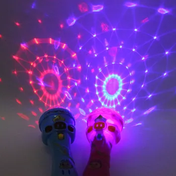 LED Svetlo Rozsvieti Bliká Projekčná Pochodeň Plastové Deti Deti Zábavné Hračky Stick Strany Dary