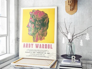 Andy Warhol Výstavy Múzeum Plagátu, Ingrid Bergmanová S Klobúk Výtvarné Umenie Portrétu Samolepky Na Stenu, Dolára Pop Art Domova