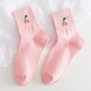 SP&MESTO Tenké Letné detské Ponožky Kawaii Ovocie Tlač Žien Radi Vtipné Ponožky Bavlna Pohodlné Oblečenie Na Sladké Dievča