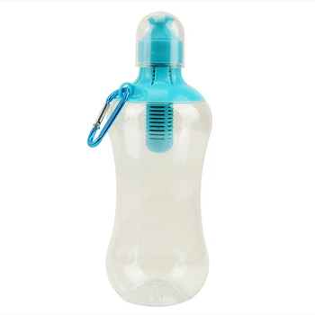 550ML Vody Bobble Hydratácie Filter Fľaša Vonkajšie Prenosné Filtrované Pitie Fľaše s vstavaným-In Uhlíkovým Filtrom, Uhlík