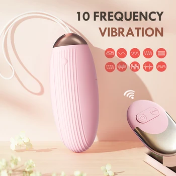 10 Režim Bezdrôtového Diaľkového Ovládania Vibrátory Vibračné Vajíčko Ženy Klitorálny Stimulátor Vaginálne G-Spot Masér Sexuálne Hračky Bullet Dildo