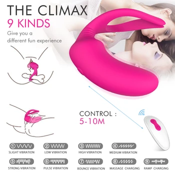 9 Rýchlosť Silikónové Nepremokavé Nabíjateľná Klitorisu Vagíny, Penisu Stimulátor Masér Dospelých, Sexuálne Hračky Pre Mužov, Ženy A Páry