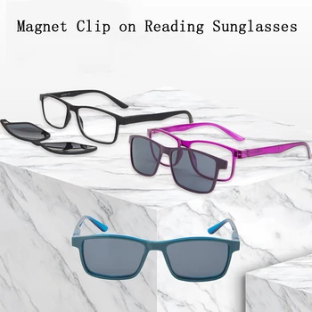 Móda Ženy Magnet Čítanie Okuliare Mužov Klip na Okuliare Objektív Presbyopic Okuliare Cestovné Jazdy Okuliare +1.5~+3.5