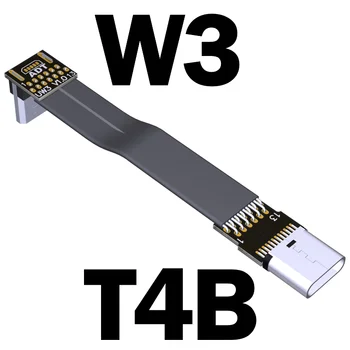 FPV Micro USB 2.0 Typu c 90 stupňov, Adaptér 3 cm-300 FPC Páse s nástrojmi Plochý Kábel USB pre Multicopter Letecké Fotografie