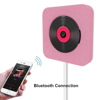 Steny Pripojiteľný CD Prehrávač USB Bluetooth Domáce Audio Boombox CD Prehrávač Hudby pomocou Diaľkového Ovládania Vstavaný HiFi Reproduktory, FM Rádio