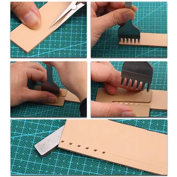 Kožené dierovanie sťahovák pomáha punč DIY ručne vyrábané kožené nástroj dierovanie pomocné dierovanie akryl sťahovák nebolí leathe