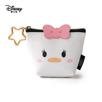 Disney Minnie Mouse prenosné kozmetické tvoria taška multi-účel skladovania tsum mince cartoon kabelka kabelka Steh make-up PU koža
