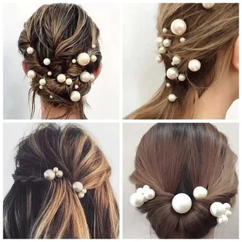 Kvet Crystal Pearl Drahokamu Svadobné Vlasy, Šperky, Vlasy Klip sponky do vlasov Barette Účes Headdress pre Ženy, Doplnky do Vlasov