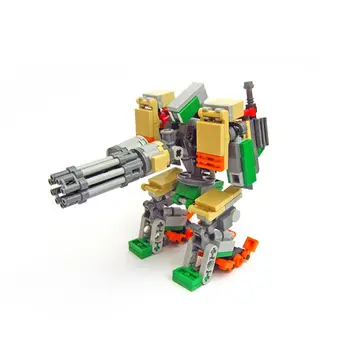 Morfing Robot Tvorba Bašta Vanguard Stavebné Bloky Auta Gatling Ničiteľ Stroj Zbraní Myšlienka Hry Hračky pre Deti Darček