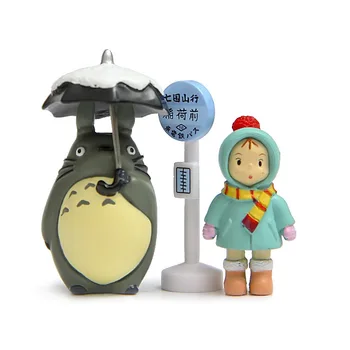 Horúce ! NOVÉ 4pcs/set 2 cm-10 cm mini Môj Sused Totoro Tonari no Totoro akcie obrázok hračky Vianočný darček