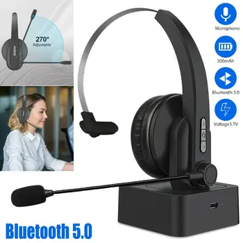 Bezdrôtový Bluetooth Headset pre Trucker Jazdy Úrad pre Slúchadlá, potlačenie Šumu Mikrofónu Návštevnosť Headset Široká Kompatibilita