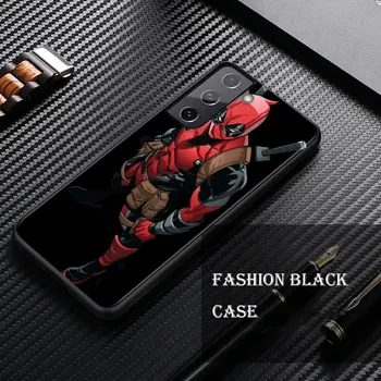 Marvel Avengers Super Hrdina Deadpool Pre Samsung Galaxy S21 S20FE S10 S10e S9 S8 S7 S6 Ultra Plus Lite Okraji 5G Telefón Prípade