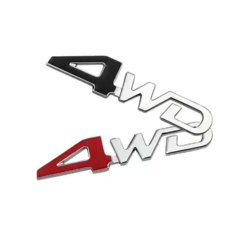40% Dropshipping!! 1 ks Auto Samolepky Sline Prihlásiť 4WD Nálepky Kotúča, Blatník Znak Dekor Odtlačkový