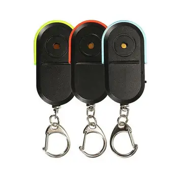 Nové Prenosné Veľkosť Keychain Starých Ľudí Anti-Stratil Alarm Key Finder Bezdrôtový Užitočné Whistle Zvuk LED Svetlo Locator Finder Keychain