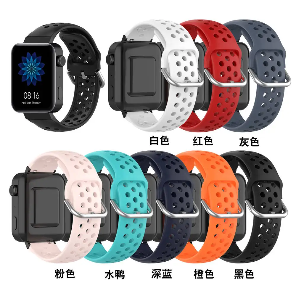 18 mm Watchband Pre Mi hodinky Šport Náramok Pre Huawei B5 Úpravu Popruhu pre Withings 18 mm Pre Mi kapela Silikónový Pás Muž Ženy 1