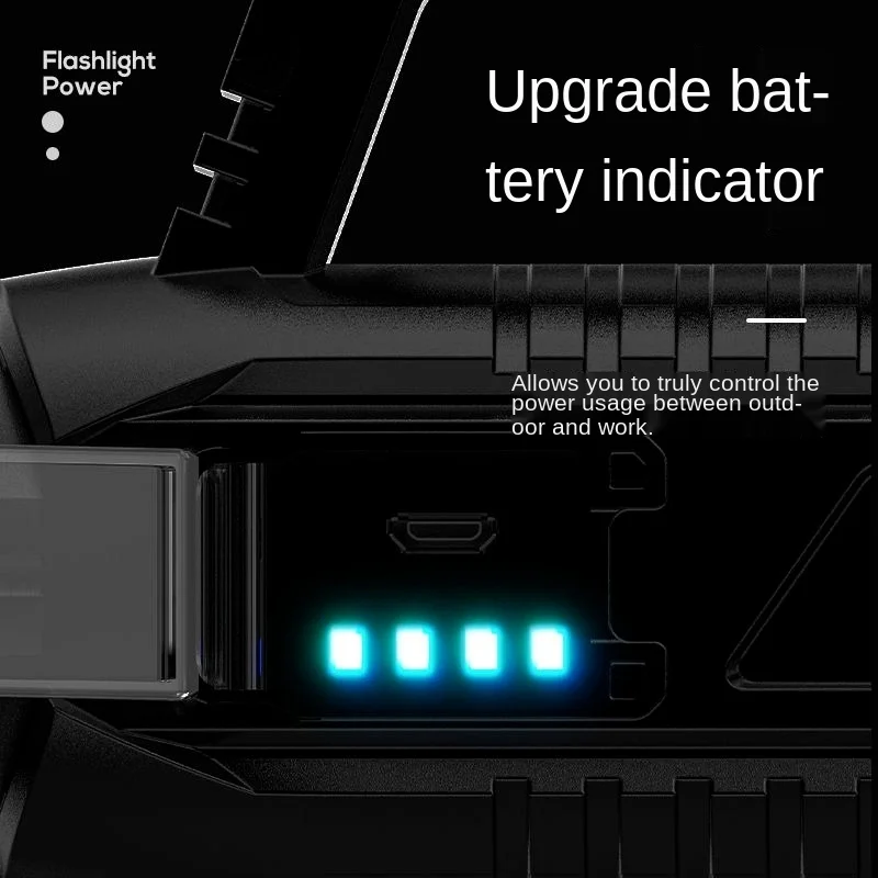 Silné Svetlo Nabíjateľná Baterka Ultra Jasný Dlhý Rad Vysoko Výkonné Lítiové Batérie Domácnosti Odolné Vonkajšie Hernie 4
