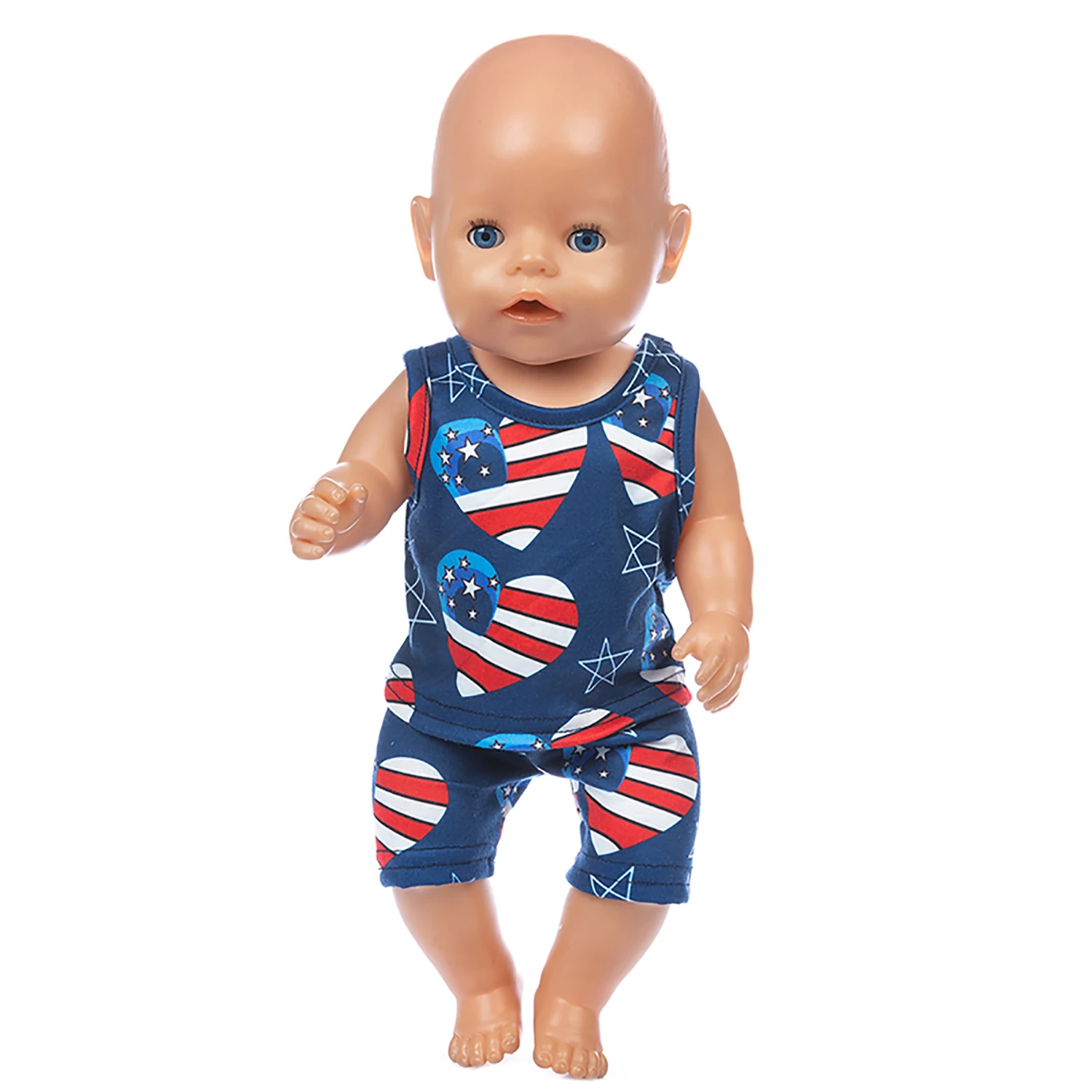 2021 Nové Letné Vyhovuje Doll Oblečenie vhodné Pre 18 palcov/43 cm narodil baby Doll oblečenie reborn Bábiky Príslušenstvo 3