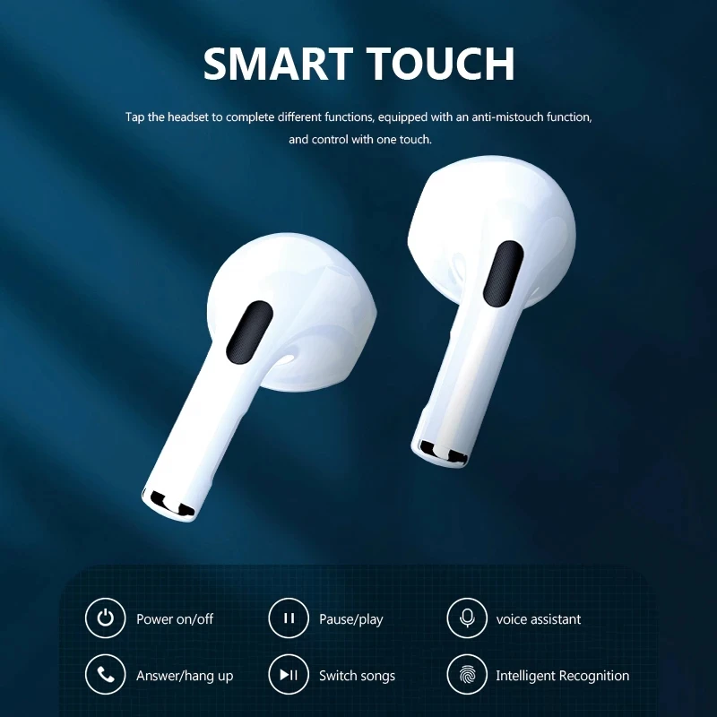 Pôvodný Pro 6 Bezdrôtové Slúchadlá TWS Bluetooth Slúchadlá Touch Ovládania Športové Headset Stereo Slúchadlá Pre IOS Android Telefónu 2